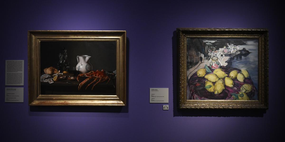 Marastoni József és Csók István csend­életei