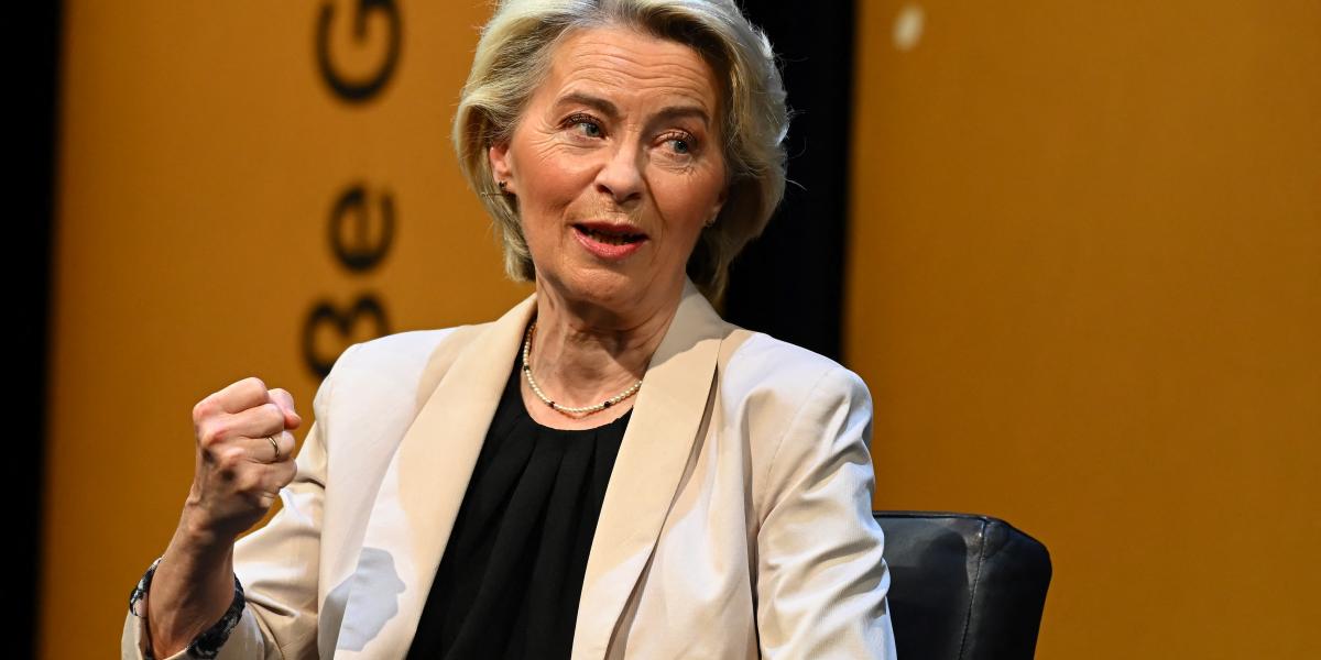 Ursula von der Leyen Hamburgban április 19-én 