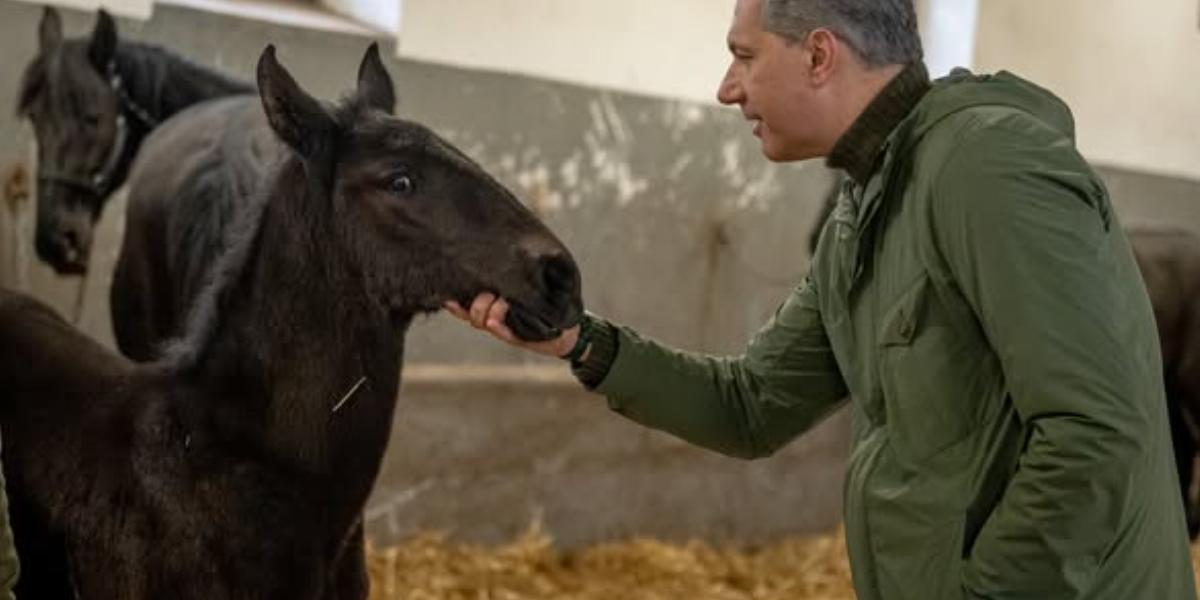 Lázár János a mezőhegyesi Nemzeti Ménesbirtokon - Korábbi felvétel 
