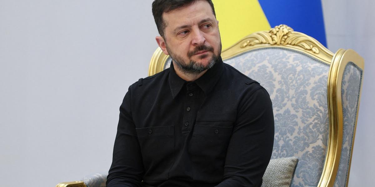 Volodimir Zelenszkij ukrán elnök – korábbi felvétel