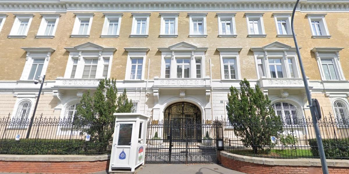 Az orosz nagykövetség épülete Budapesten