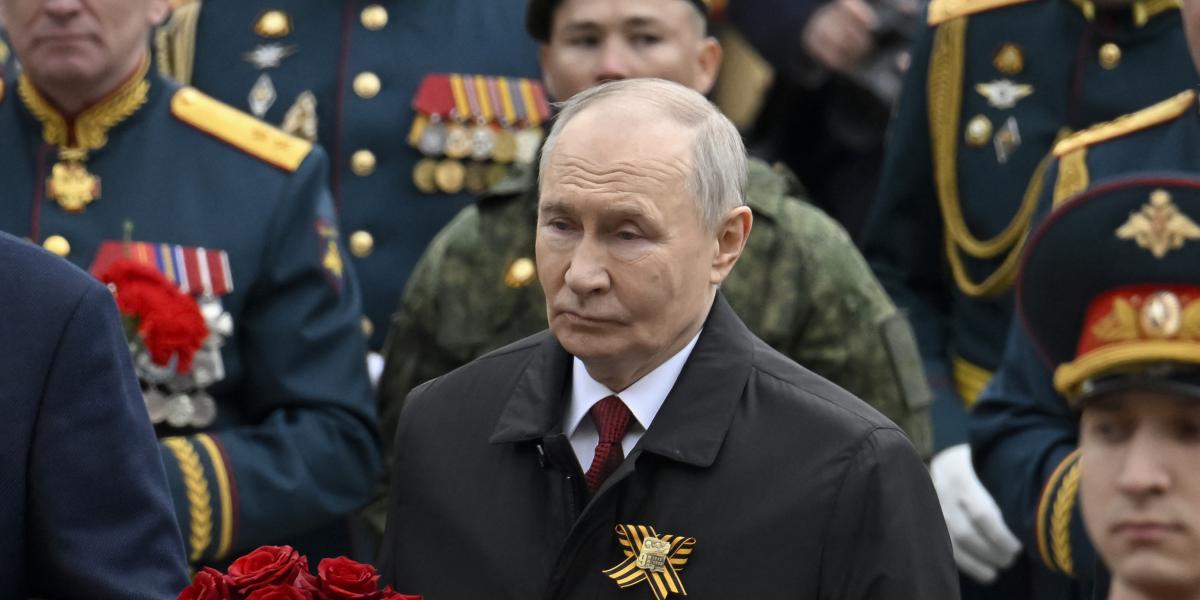 Vlagyimir Putyin Moszkvában 2026. május 9-én. 