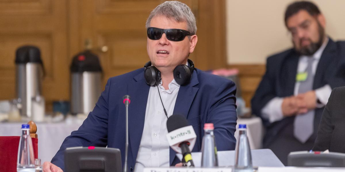 Kátai-Németh Vilmos szociális és családügyi miniszterjelölt kinevezés előtti meghallgatásán az Országgyűlés szociális bizottságának ülésén az Országházban 2026. május 12-én