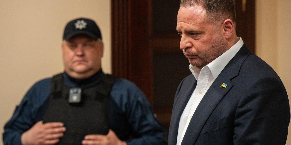 Andrij Jermak bírósági meghallgatása Kijevben május 12-én 