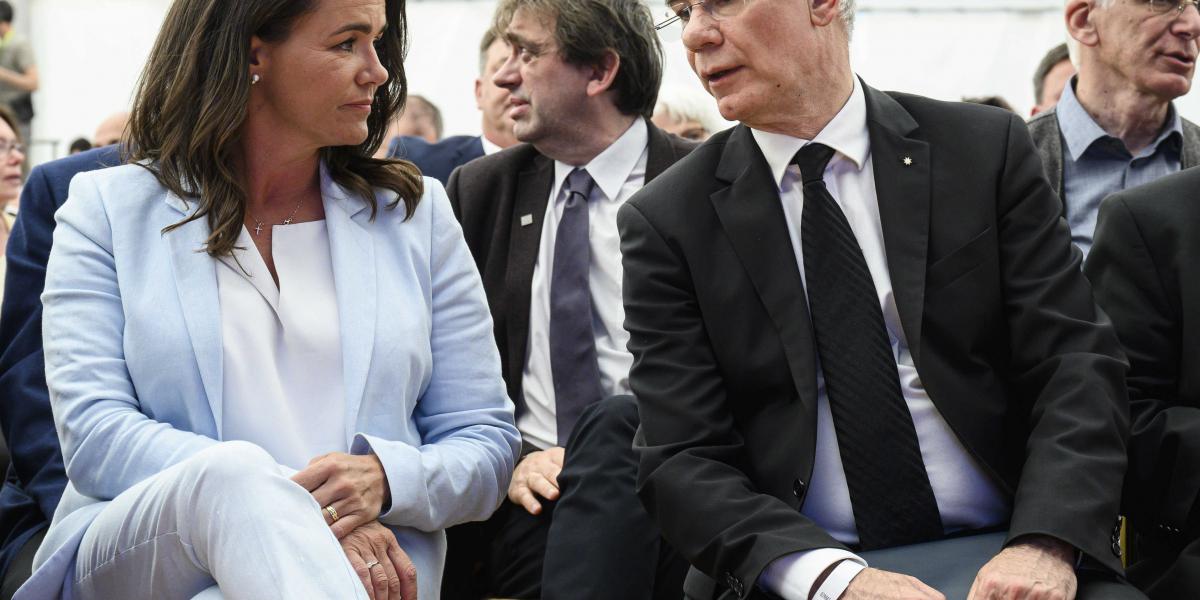 Novák Katalin és Balog Zoltán 2022. május 19-én Szentendrén. 