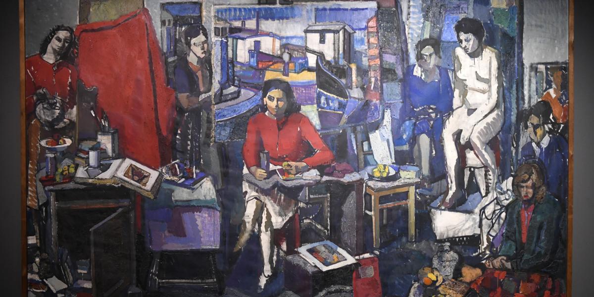 Festőműterem (Festő a műteremben, 1962). Nemcsak diplomamunka, hanem az életmű összegzése is    