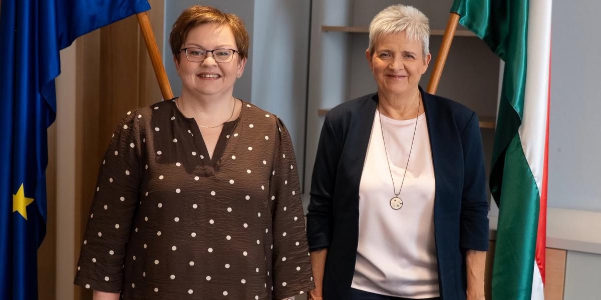 Sinka Edit, a Klebelsberg Központ új elnöke Lannert Judittal