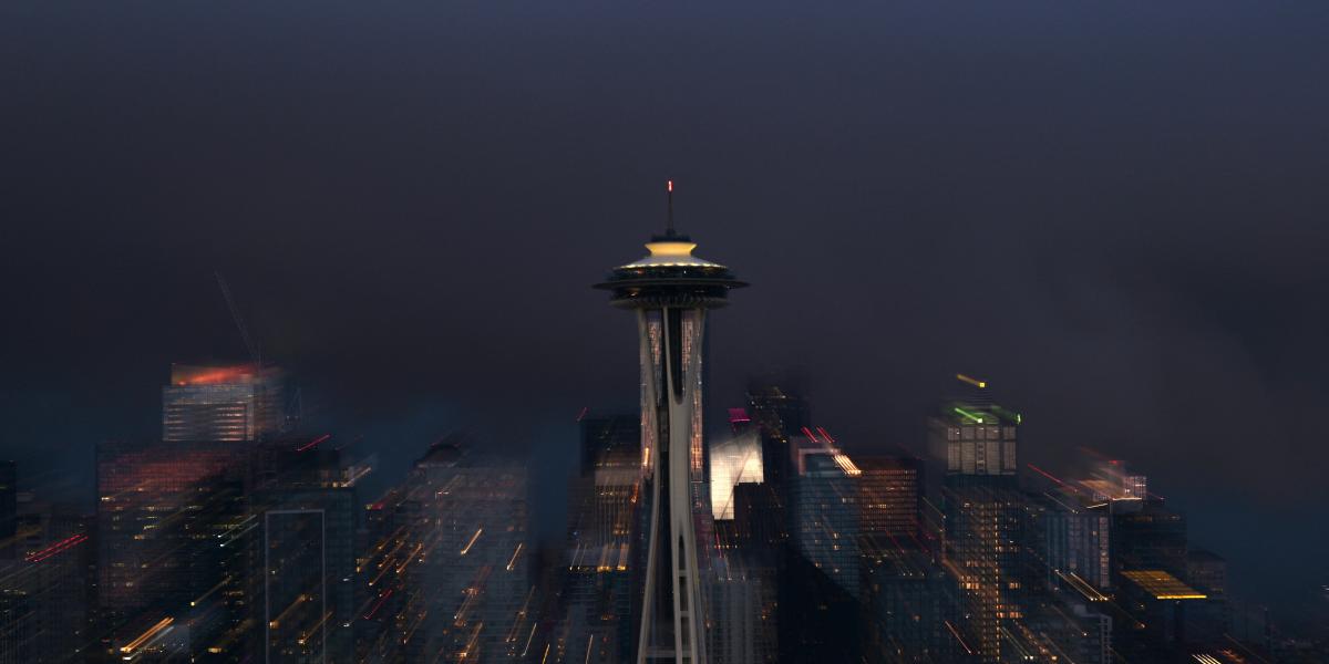 Képünk illusztáció, a Space Needle Seattle-ben 2025 júniusában