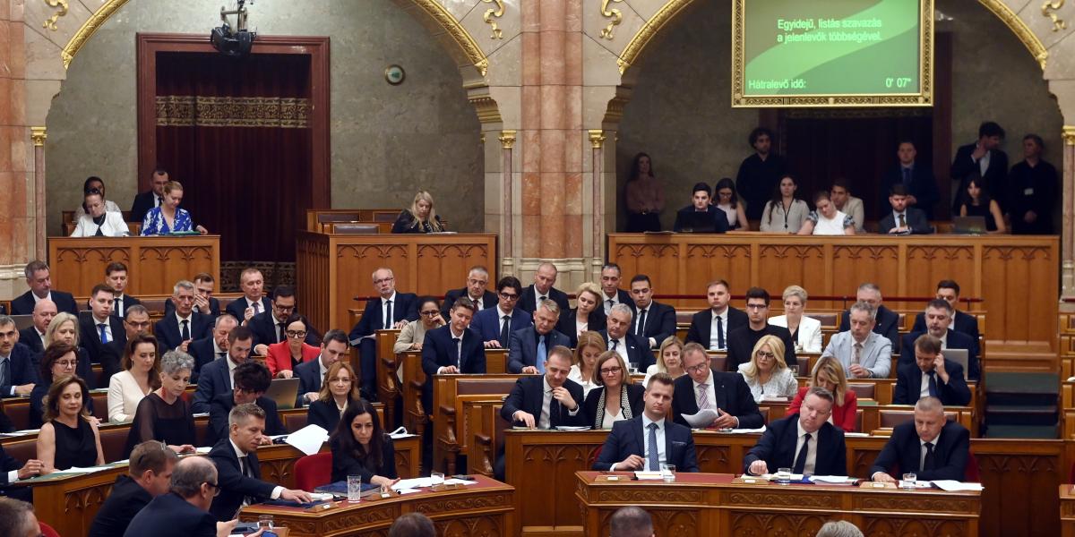Szavazás az Országgyűlés rendkívüli ülésén augusztus 11-én 