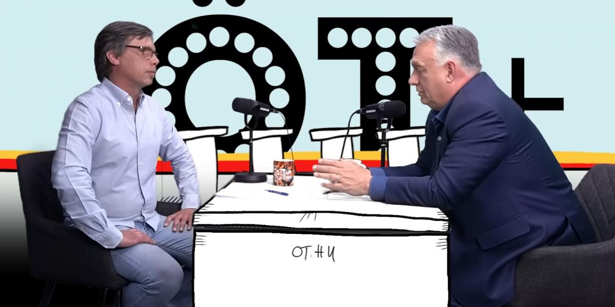 Orbán Viktor interjút ad Hont Andrásnak 2025-ben. 