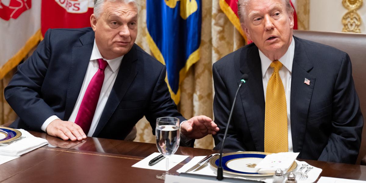 Orbán Viktor és Donald Trump 2025. november 7-én Washingtonban