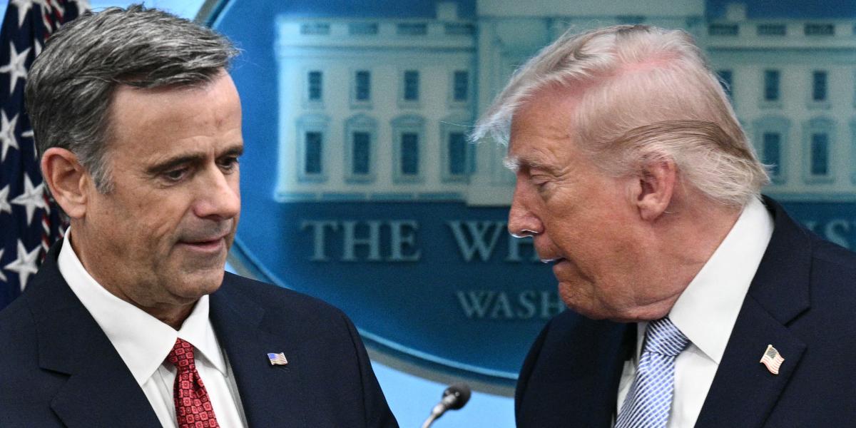 John Ratcliffe és Donald Trump – korábbi felvétel