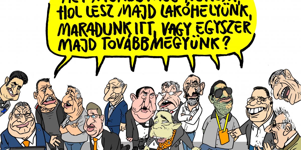 Pápai Gábor karikatúrája