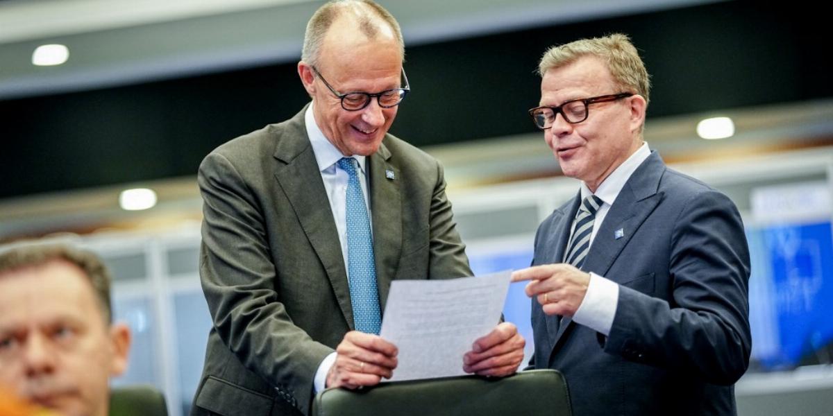 Friedrich Merz német kancellár és Petteri Orpo finn kormányfő is egyeztettek az uniós büdzséről