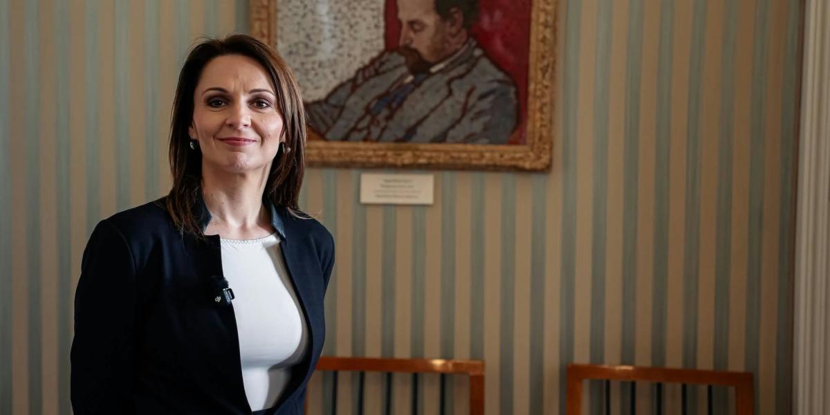 Lőrincz Viktória a Rippl-Rónai-festménnyel