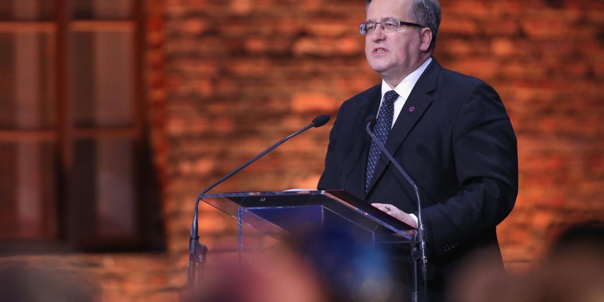 Bronislaw Komorowski lengyel államfő csütörtökön megerősítette, hogy indul a májusi elnökválasztáson. FOTÓ: Getty Images