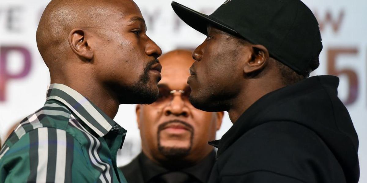 Floyd Mayweather Jr. (balra) Andre Berto ellen lépett utoljára szorítóba FOTÓK: EUROPRESS/GETTY IMAGES