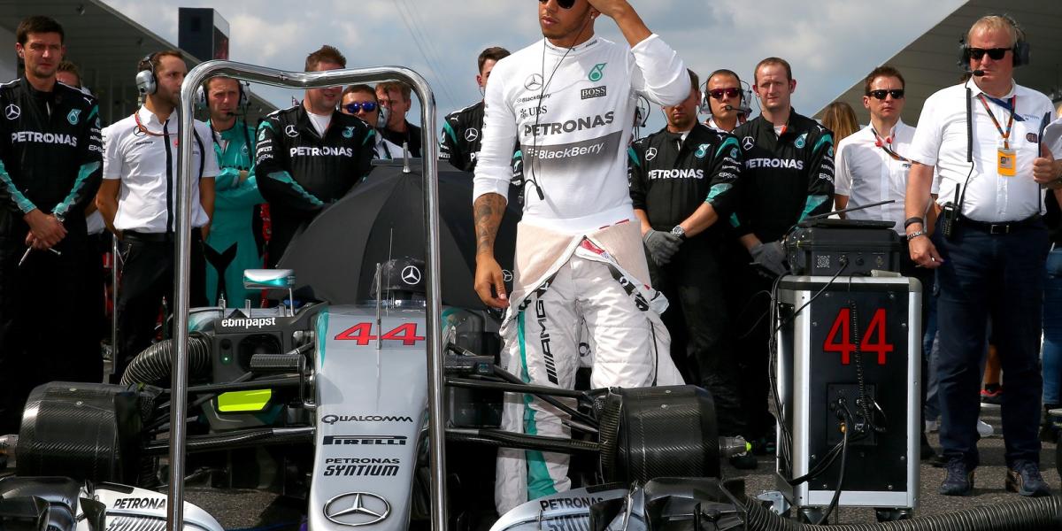 Lewis Hamilton Fotó: Mark Thompson/Getty Images Sport
