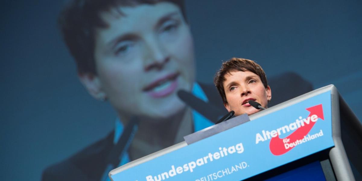 Frauke Petry kijelentésétől még az Alternatíva egyik vezetője is elhatárolódott FOTÓ: EUROPRESS/GETTY IMAGES/NIGEL TREBLIN