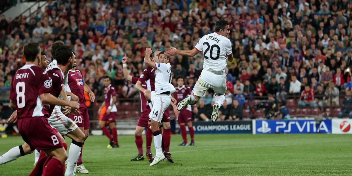 A CFR Cluj korábbi mérkőzése a Manchester United ellen. FOTÓ: Julian Finney/Getty Images