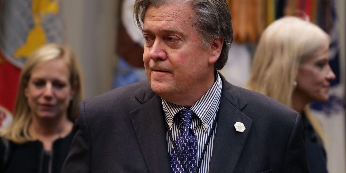 Steve Bannon az új elnök legbizalmasabb tanácsadója lett FOTÓ: EUROPRESS/GETTY IMAGES/CHIP SOMODEVILLA