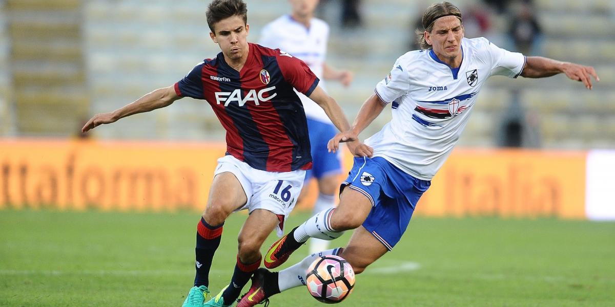 Nagy Ádám a Bologna FC és a UC Sampdoria mérközésén. FOTÓ: Mario Carlini / Iguana Press/Getty Images