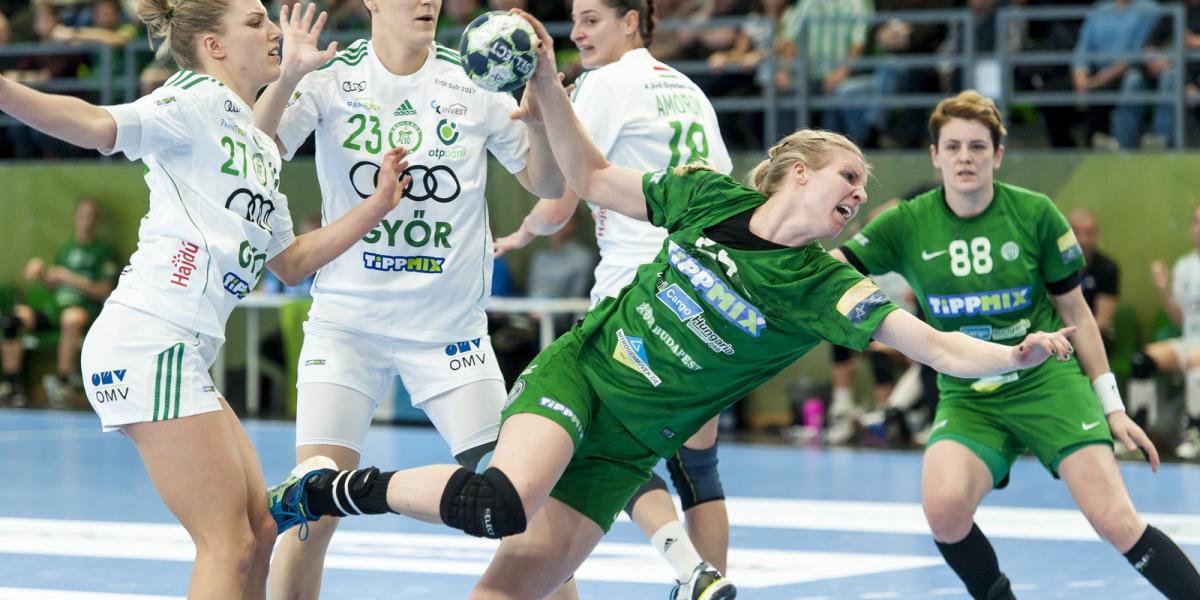 Danick Snelder (labdával) négy gólja kevés volt a hazai győzelemhez FOTÓ: FTC/BÉKEFI ANDRÁS