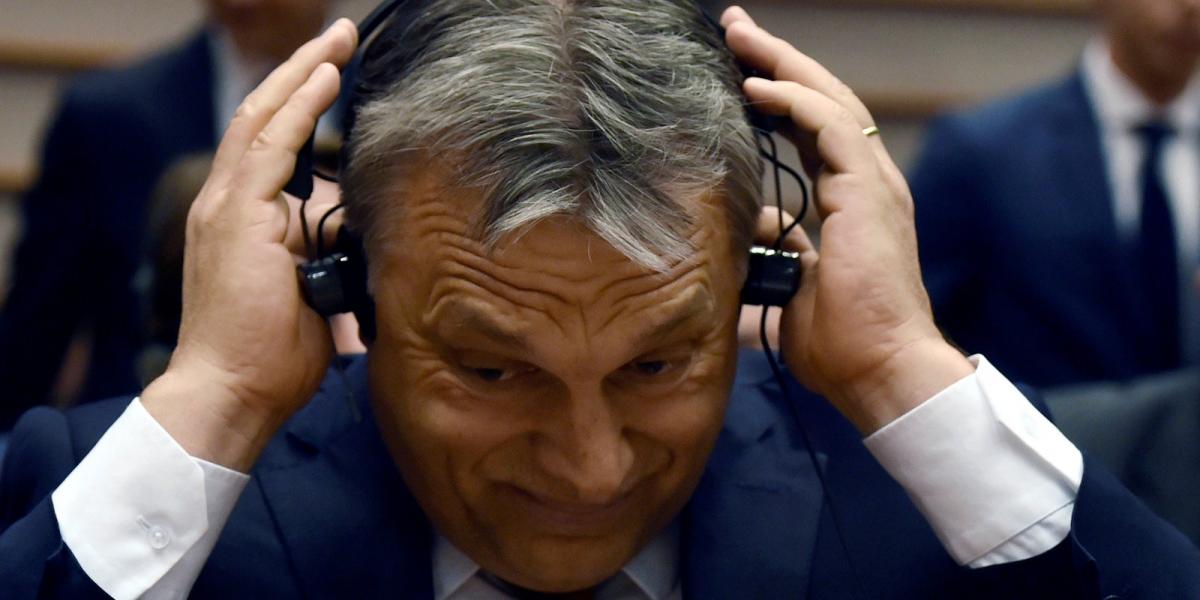 Orbán Viktor Brüsszelben FOTÓ: REUTERS/Eric Vidal/File Photo