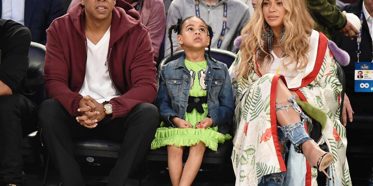 Beyoncé Jay-Z-vel és kislányukkal, Blue Ivy Carterrel FOTÓ: Theo Wargo/Getty Images