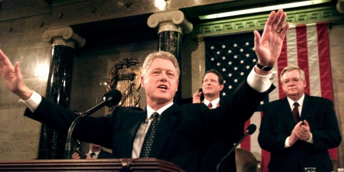 Emlék a múltból. Bill Clinton évértékelő beszéde 1999-ből FOTÓ: EUROPRESS/GETTY IMAGES/THINKSTOCK