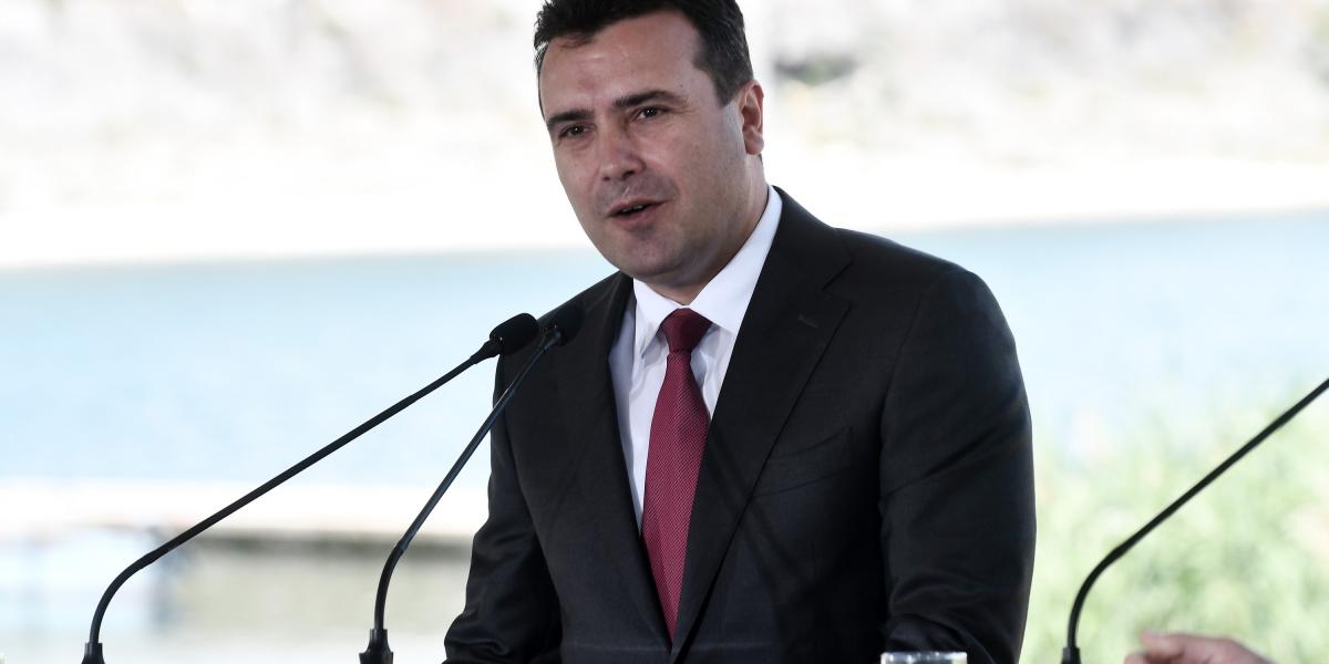 Zoran Zaev FOTÓ: SAKIS MITROLIDIS / AFP