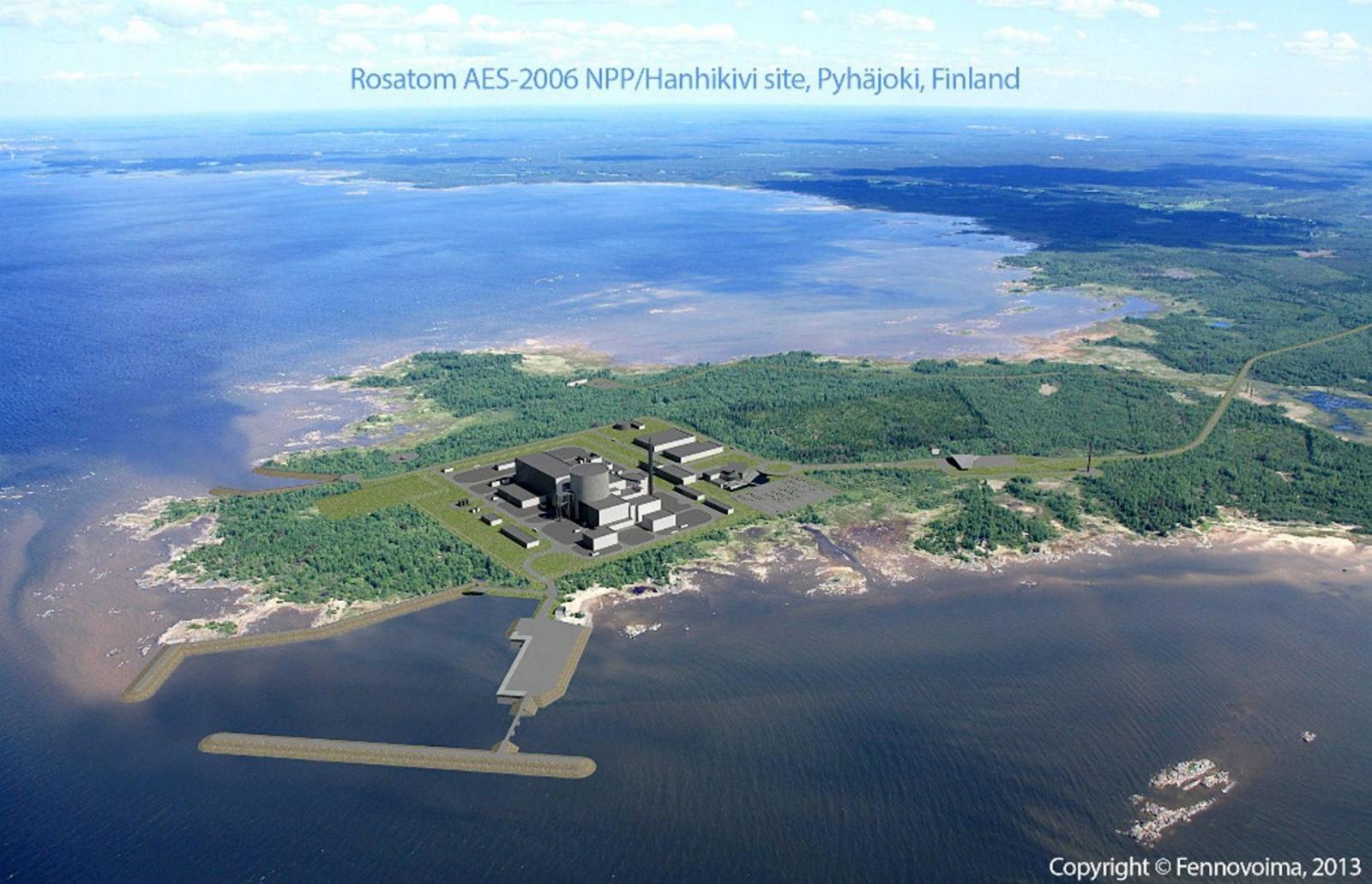 A Rosatom Finnországba tervezett erőművének látványterve