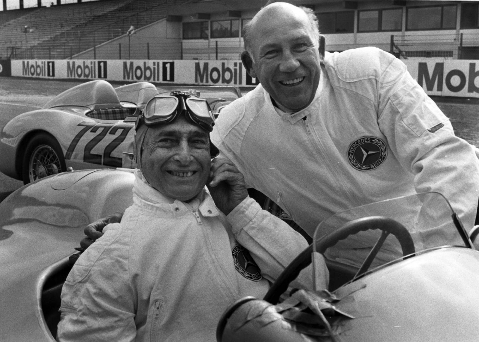 Juan Manuel Fangio és Stirling Moss