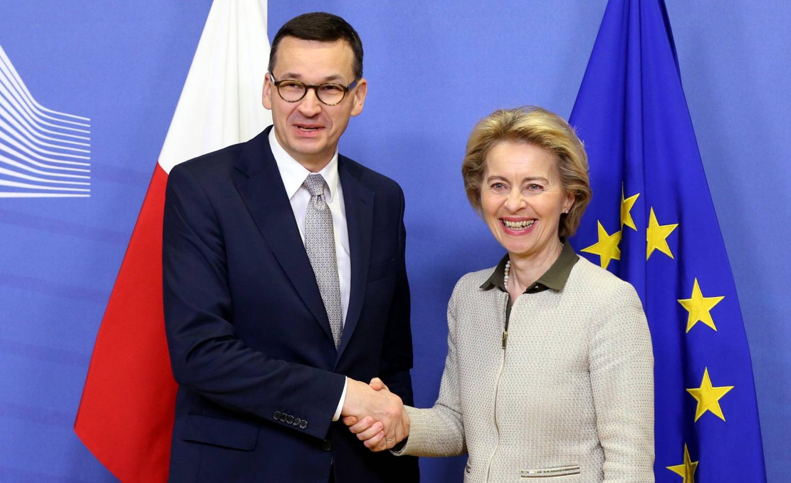 Mateusz Morawiecki és von der Leyen