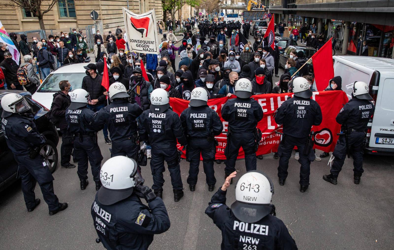 Demonstrations of the initiative "Querdenken" in Stuttgart