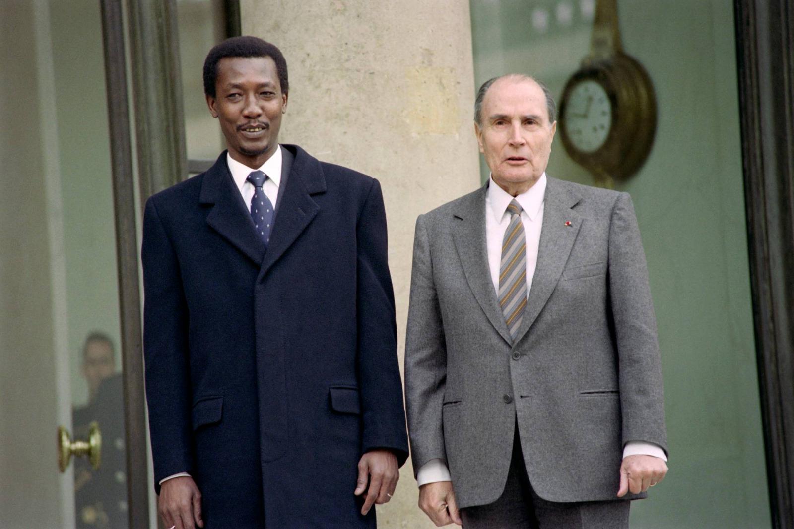 Idriss Déby és François Mitterrand 1991-ben