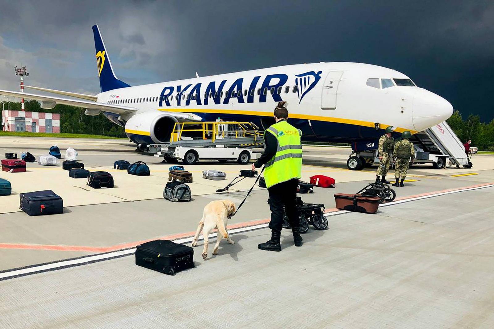 A veszteglő Ryanair gép