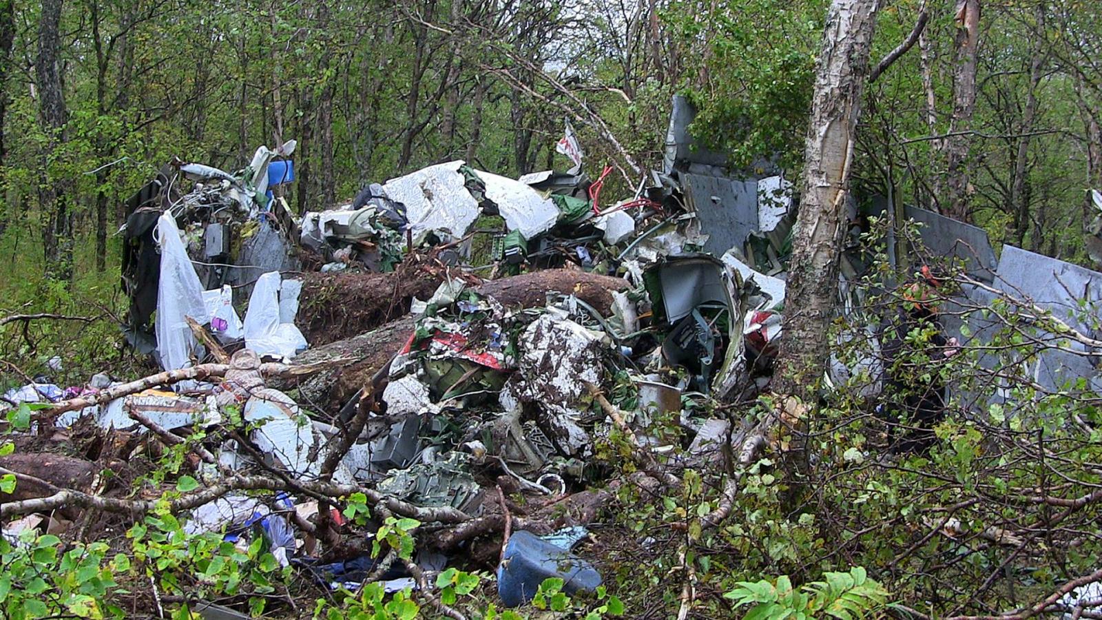 An-28 crash site in Kamchatka Region