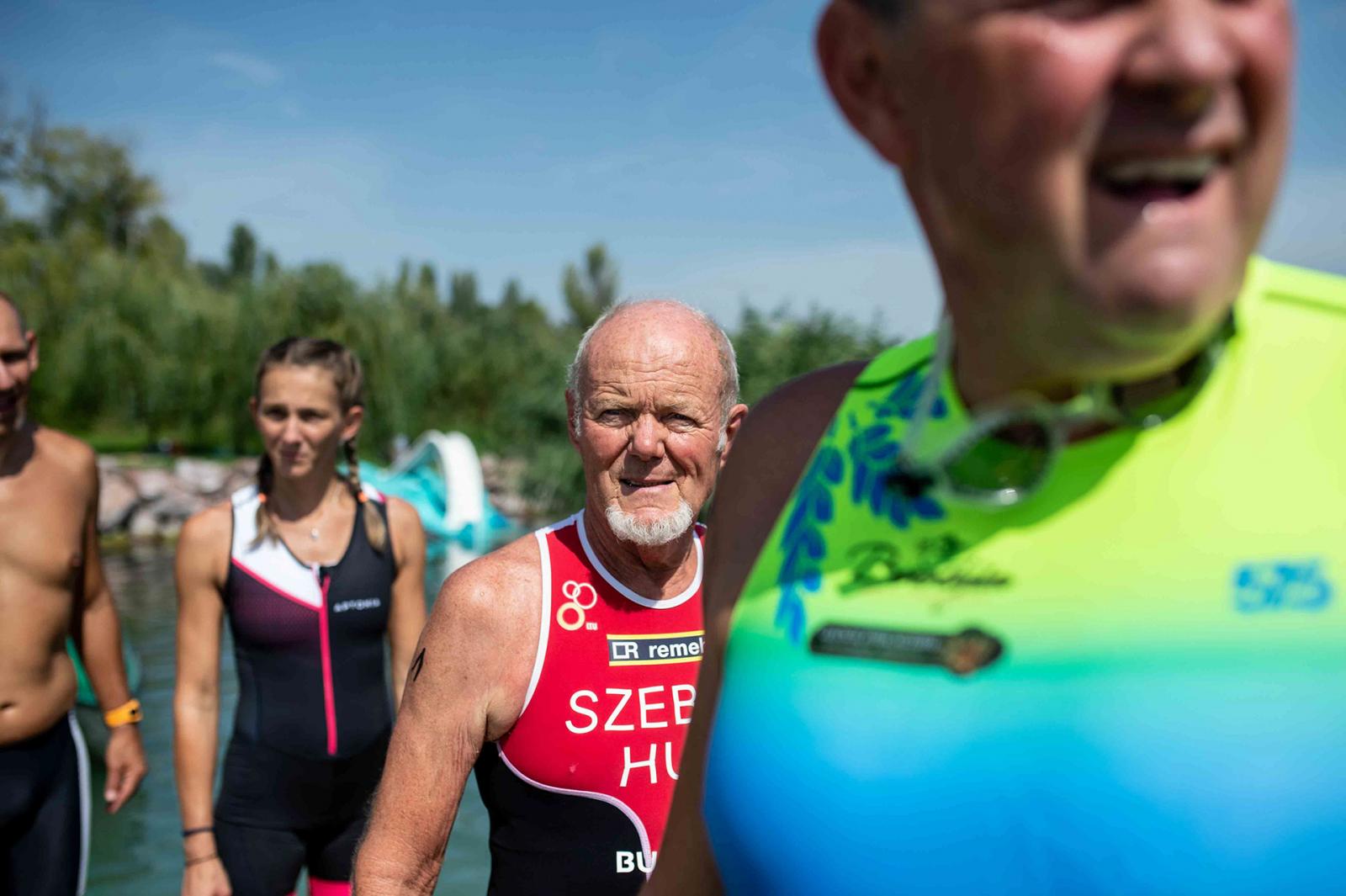 Szebeni Endre a IX. Ábrahámhegyi Triatlon versenyen 2020. augusztus 30-án.