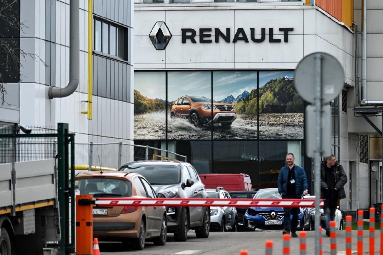 A moszkvai Renault autógyár 2022. április 26-án. 