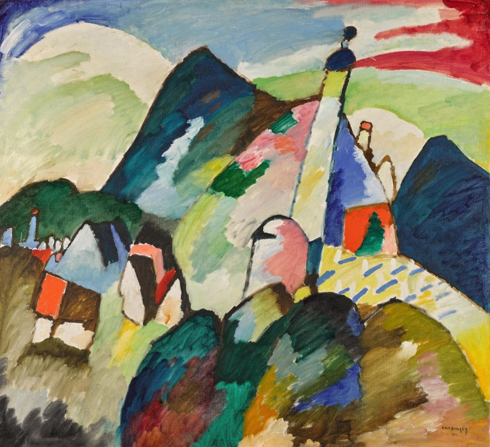 Kandinsky Murnau mit Kirche II