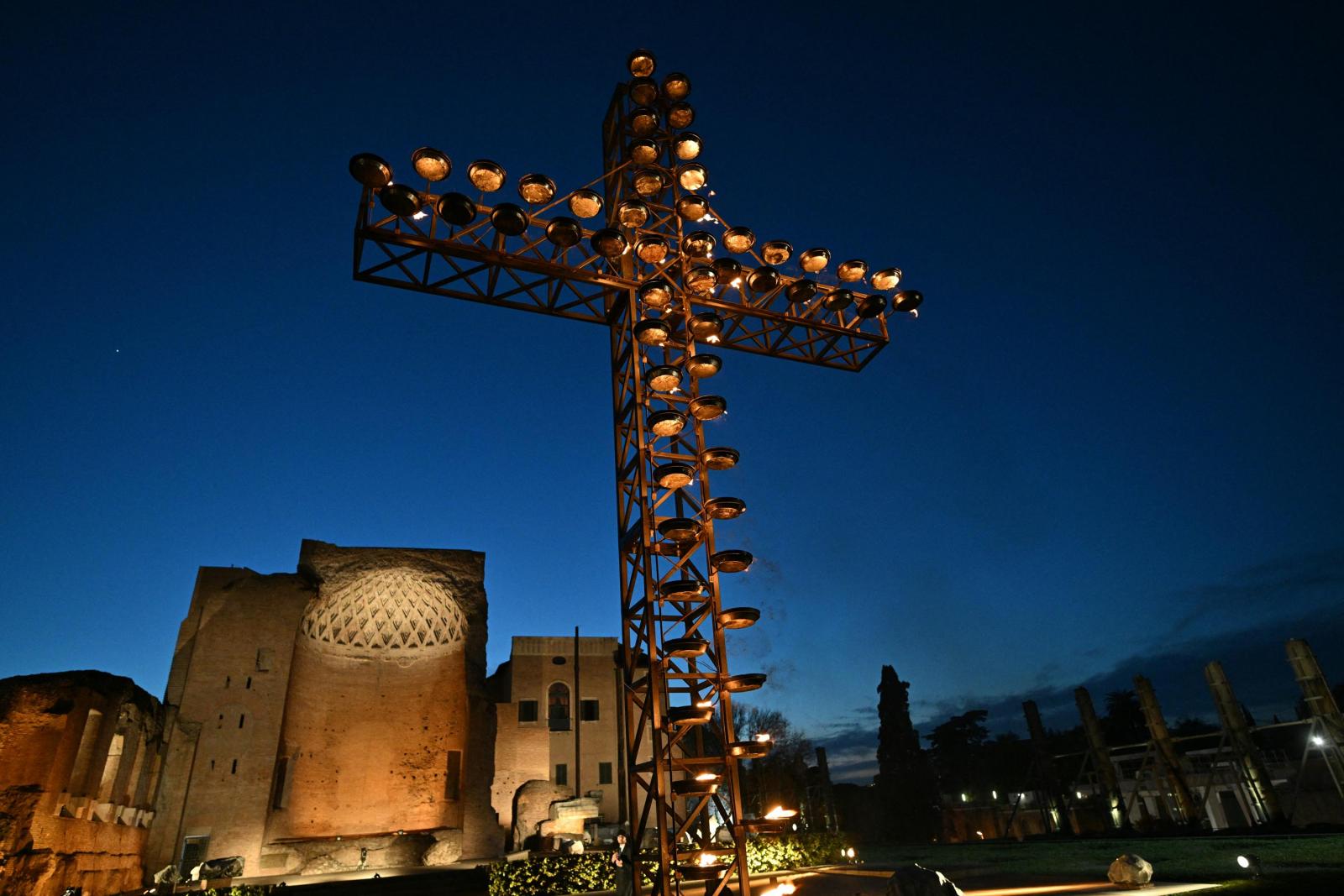 Jézus szenvedései előadás mexikói San Pedro Tlaquepaque-ban