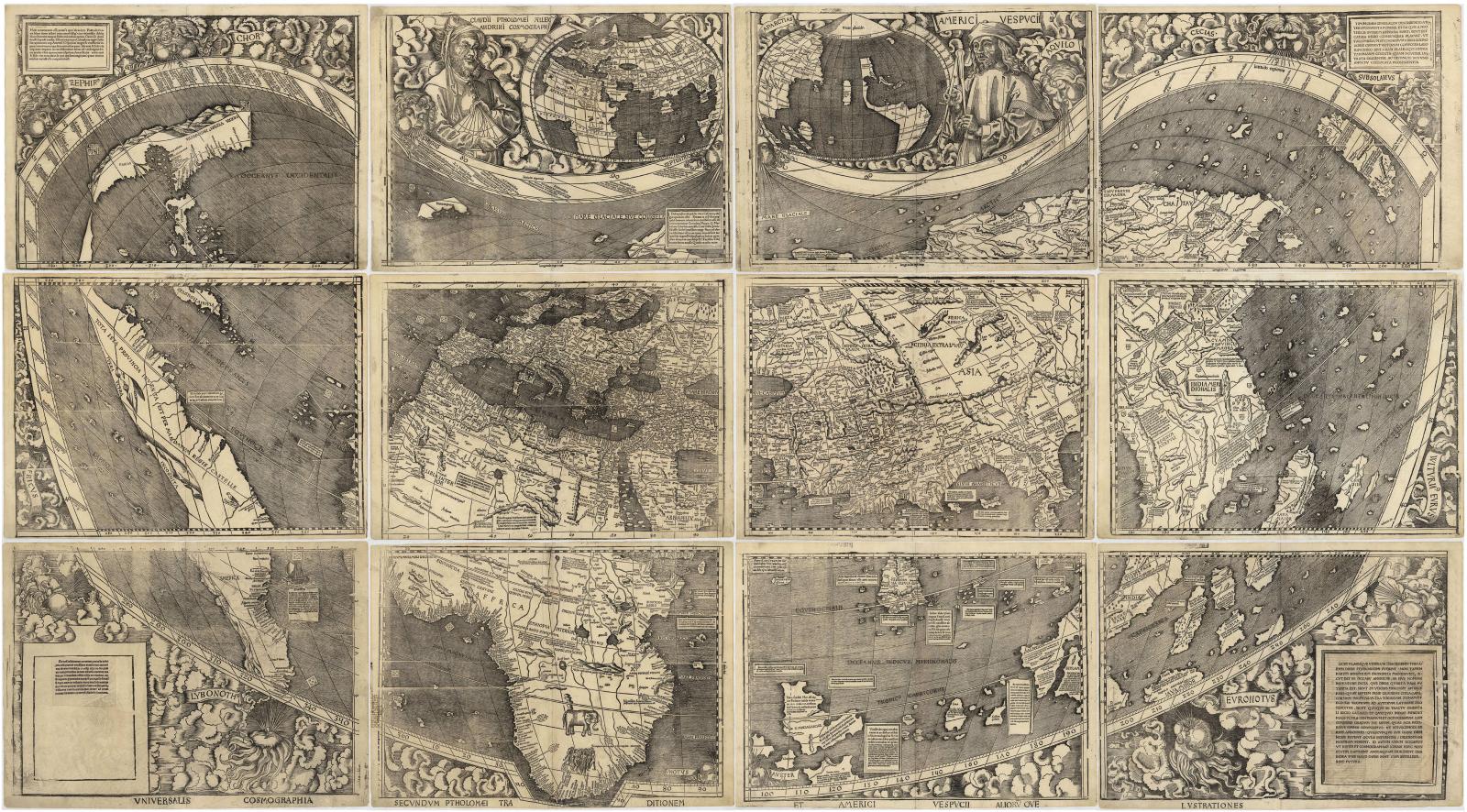 Walldseemüller világtérképe, az Universalis cosmographia (1507)