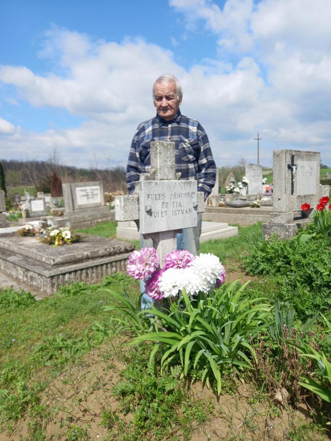 Martin Imre Füles István sírjánál