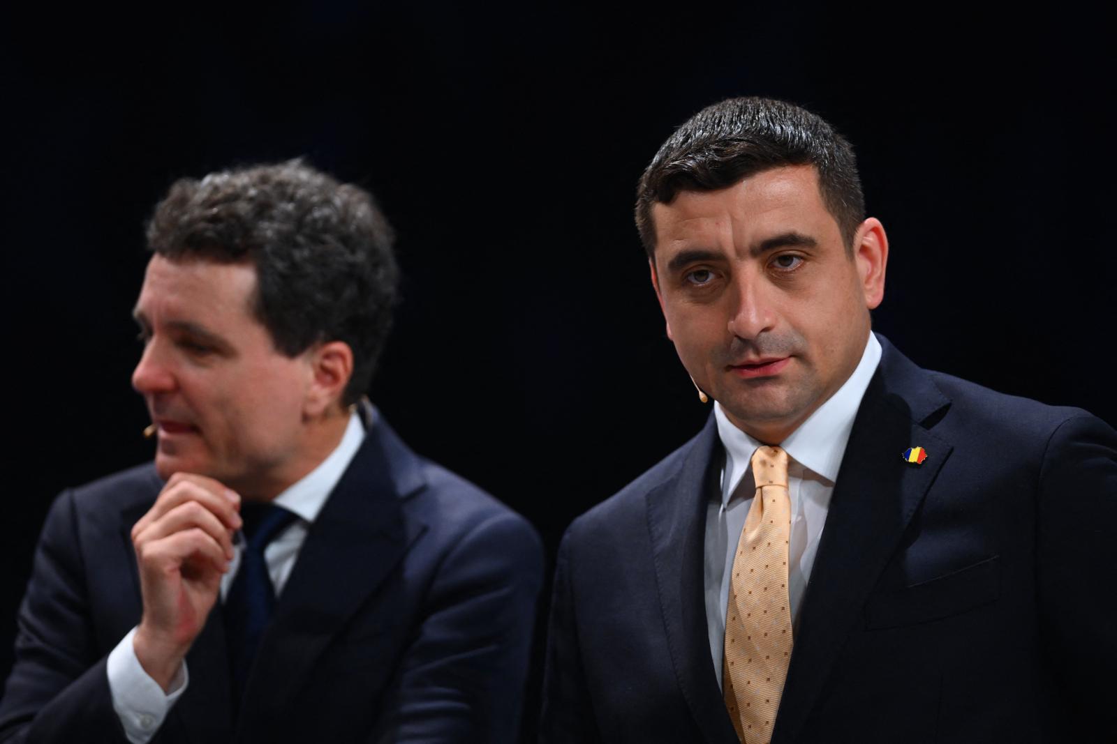 Nicușor Dan és George Simion