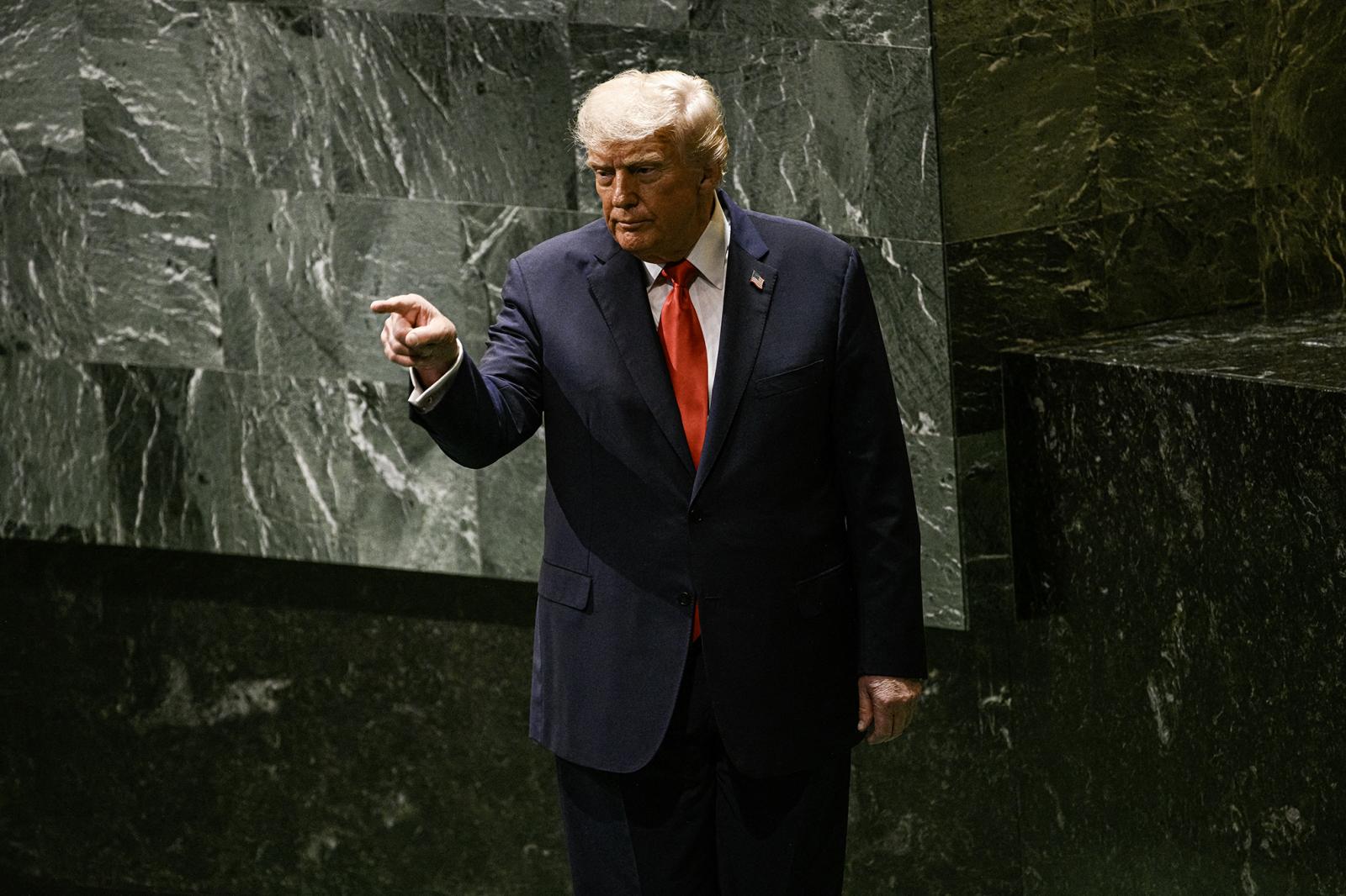 Trump az ENSZ közgyűlése előtt is többször a saját táborának üzent