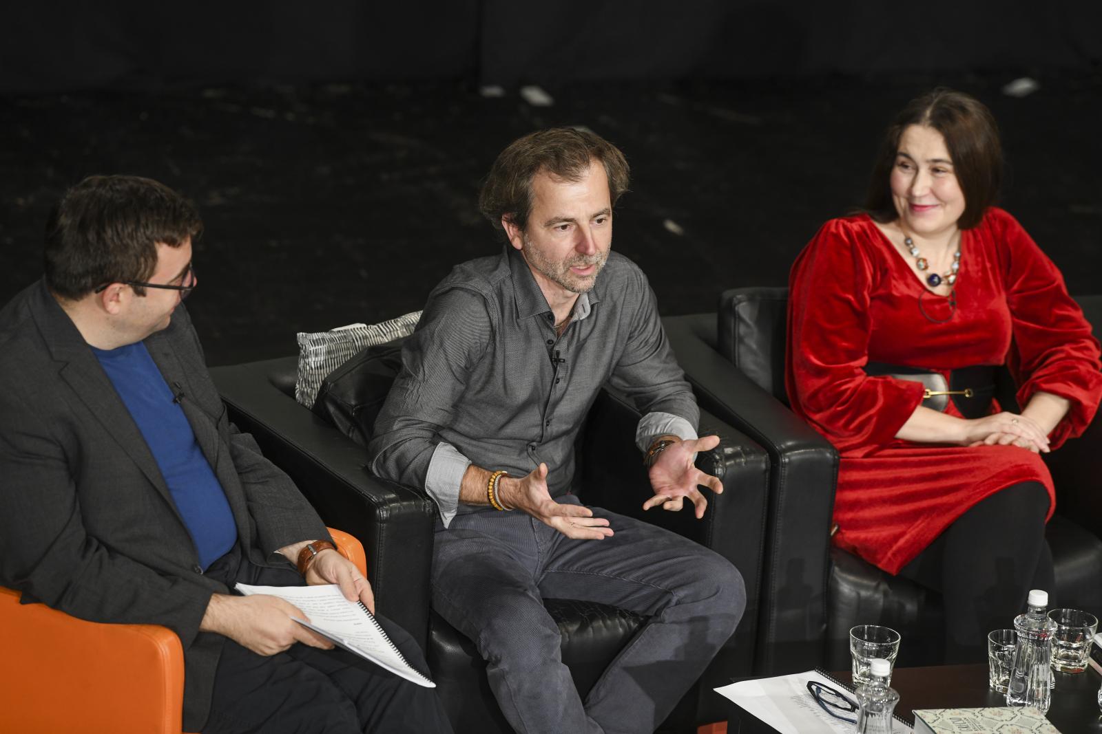 Szegő János, Grecsó Krisztián és Szabó T. Anna 