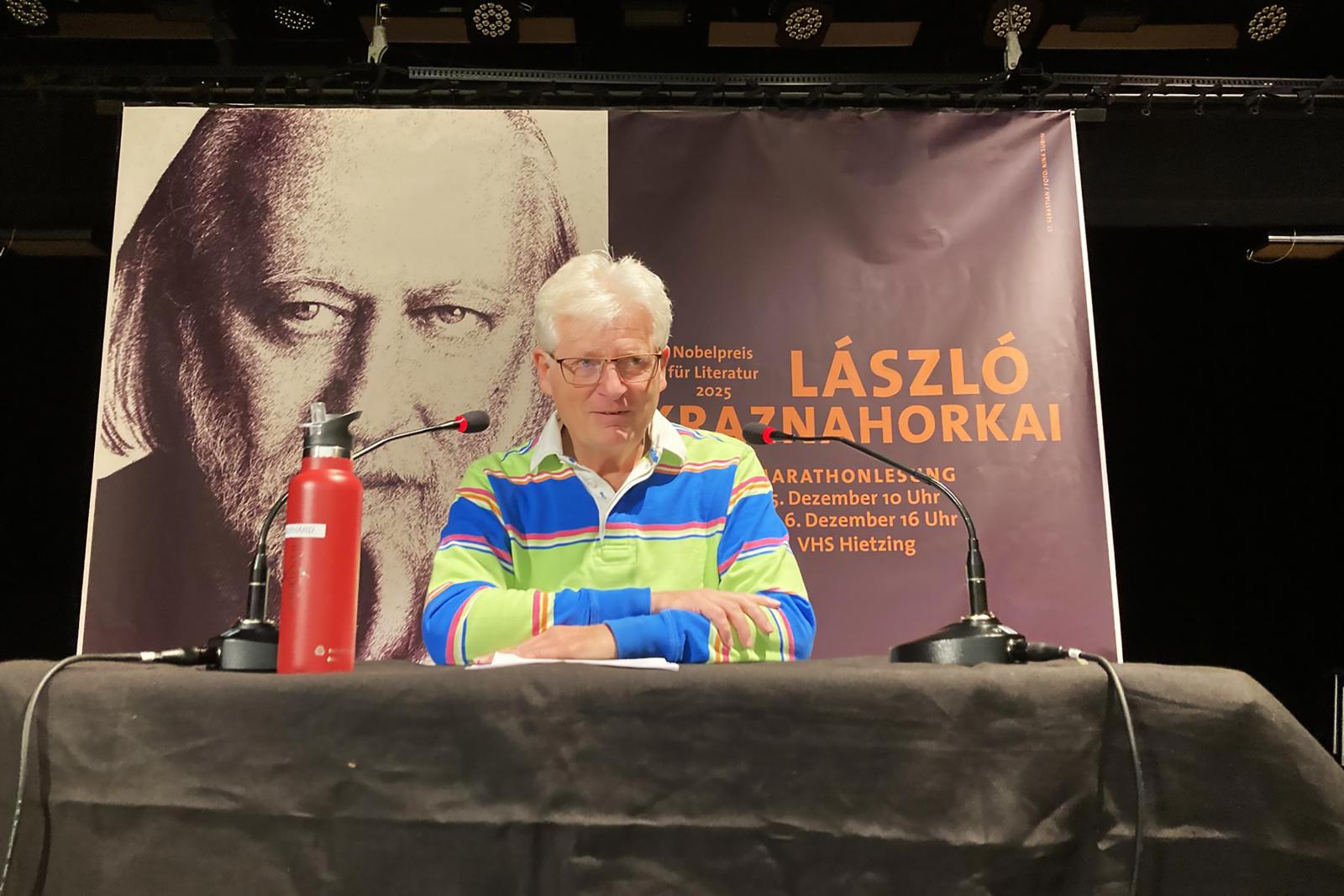 Felolvasás a Krasznahorkai László maratonon