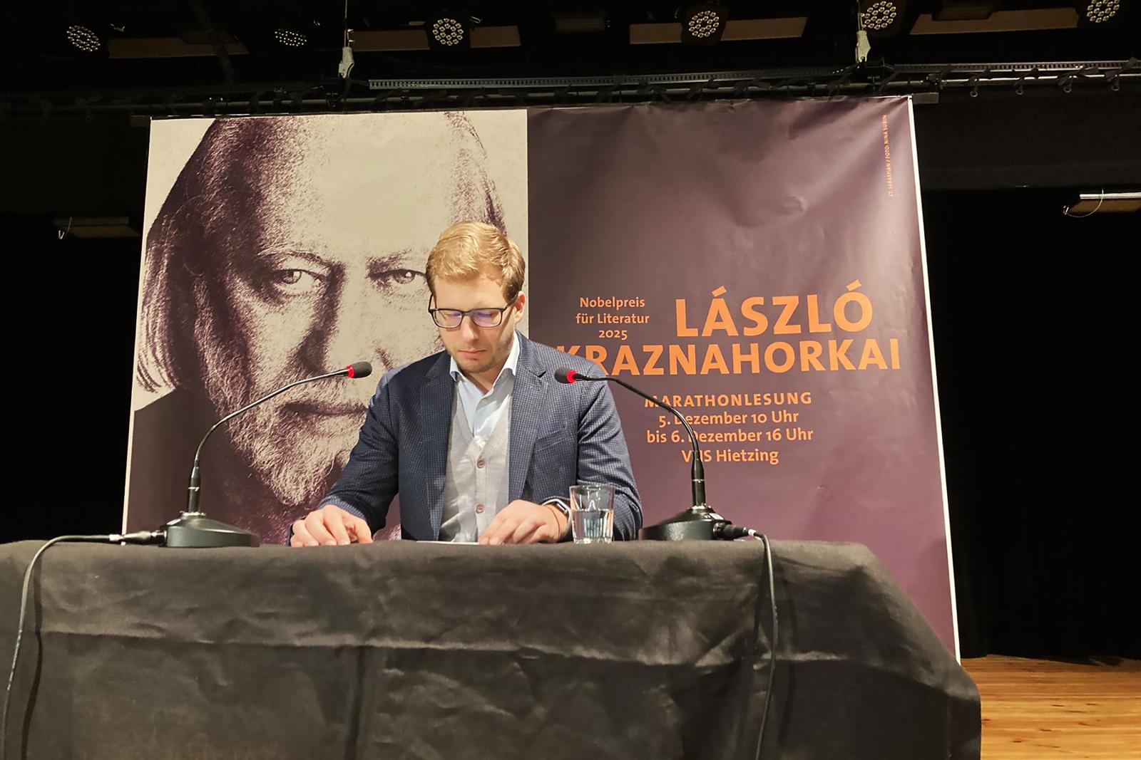 Felolvasás a Krasznahorkai László maratonon