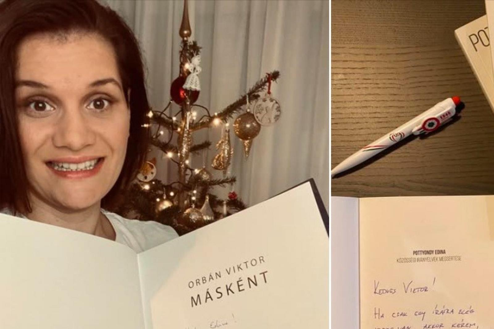 Orbán Viktor megajándékozta Pottyondy Edinát